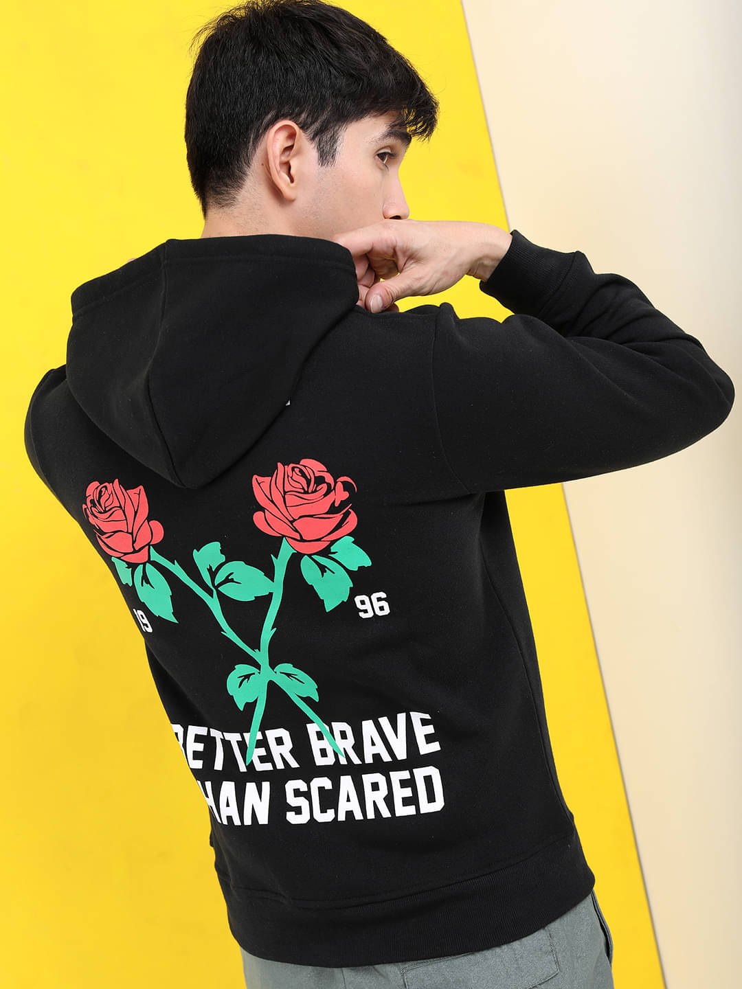 Highlander Polyester Hooded Men's Sweatshirt - Black ( Pack of 1 ) Highlander Polyester Hooded Men's Sweatshirt - Black ( Pack of 1 )