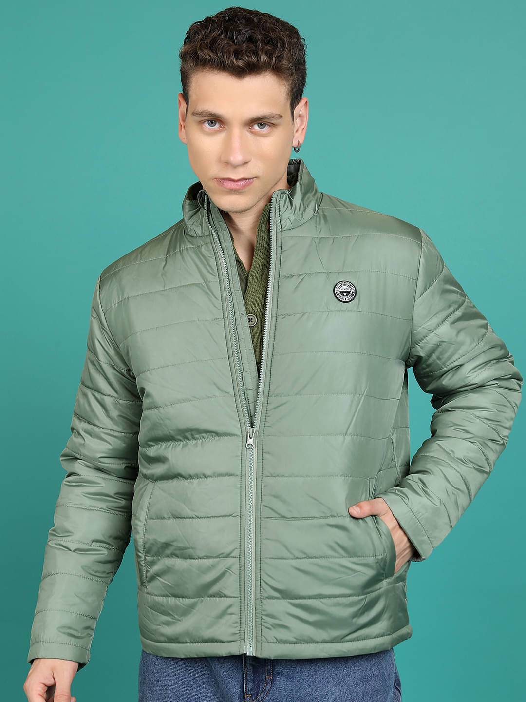 Highlander Polyester Men's Casual Jacket - Olive ( Pack of 1 ) Highlander Polyester Men's Casual Jacket - Olive ( Pack of 1 )