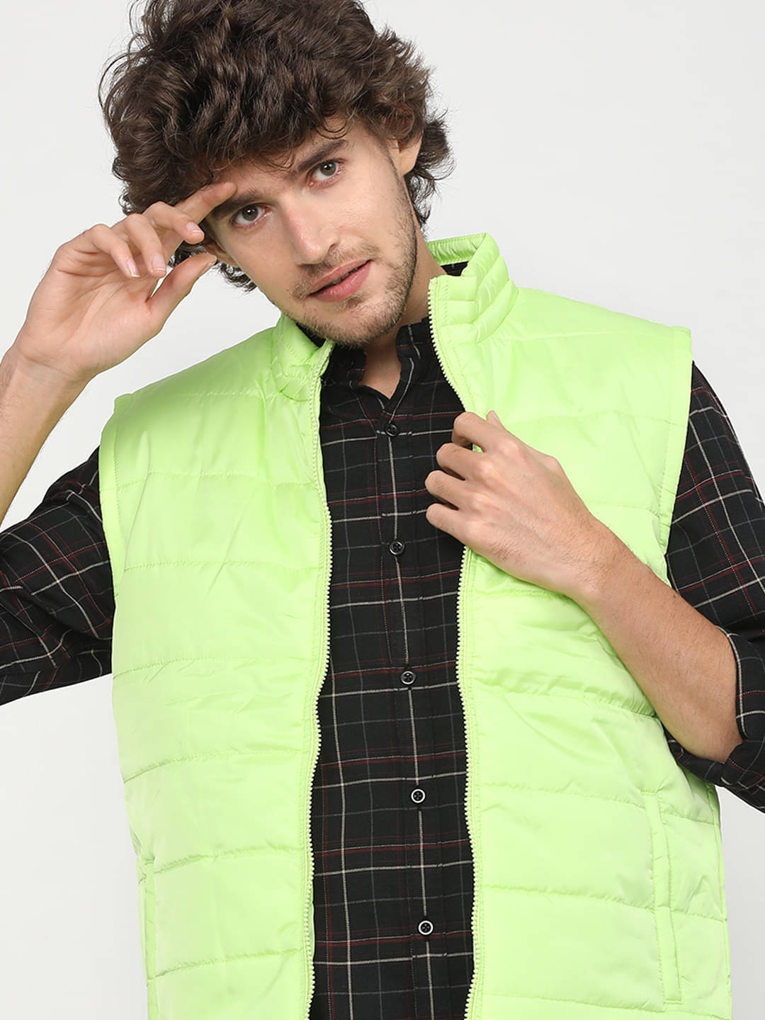     			Highlander Polyester Men's Casual Jacket - Green ( Pack of 1 )