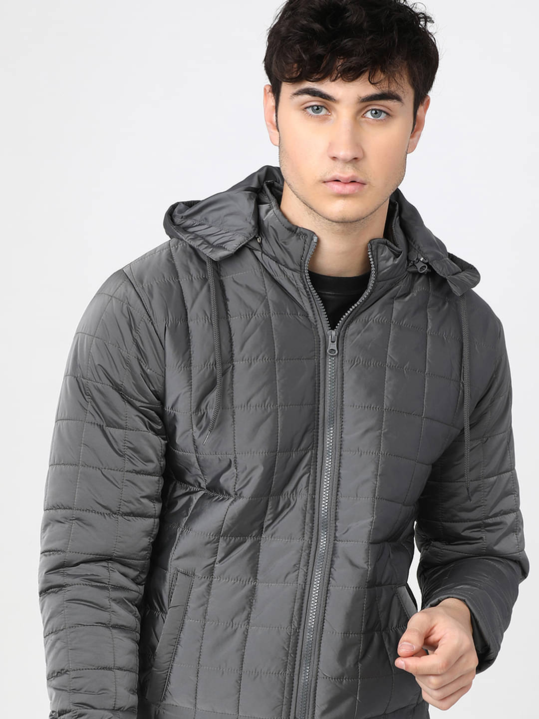     			Highlander Polyester Men's Puffer Jacket - Silver ( Pack of 1 )