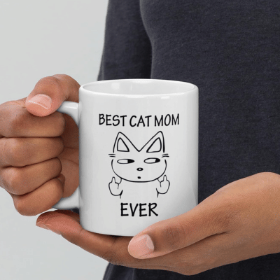     			InShreys Best Cat Mom Ever Graphic Ceramic Coffee Mug 330 mL ( Pack of 1 )