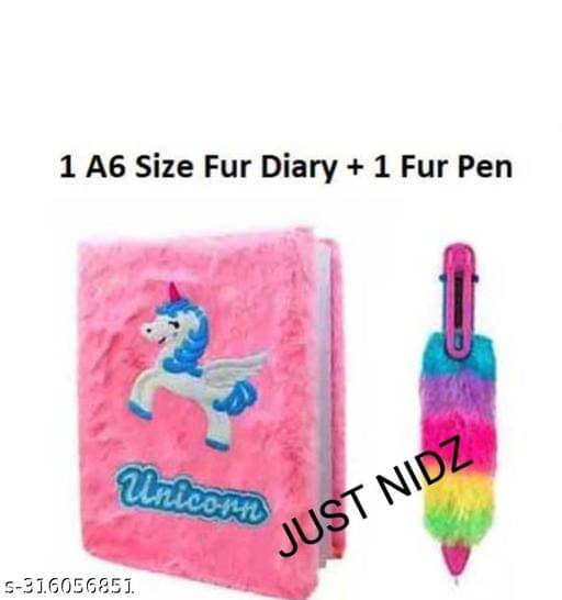 JUST NIDZCombo of A6 Mini Fur Diary + 1 Soft Fur pen JUST NIDZCombo of A6 Mini Fur Diary + 1 Soft Fur pen
