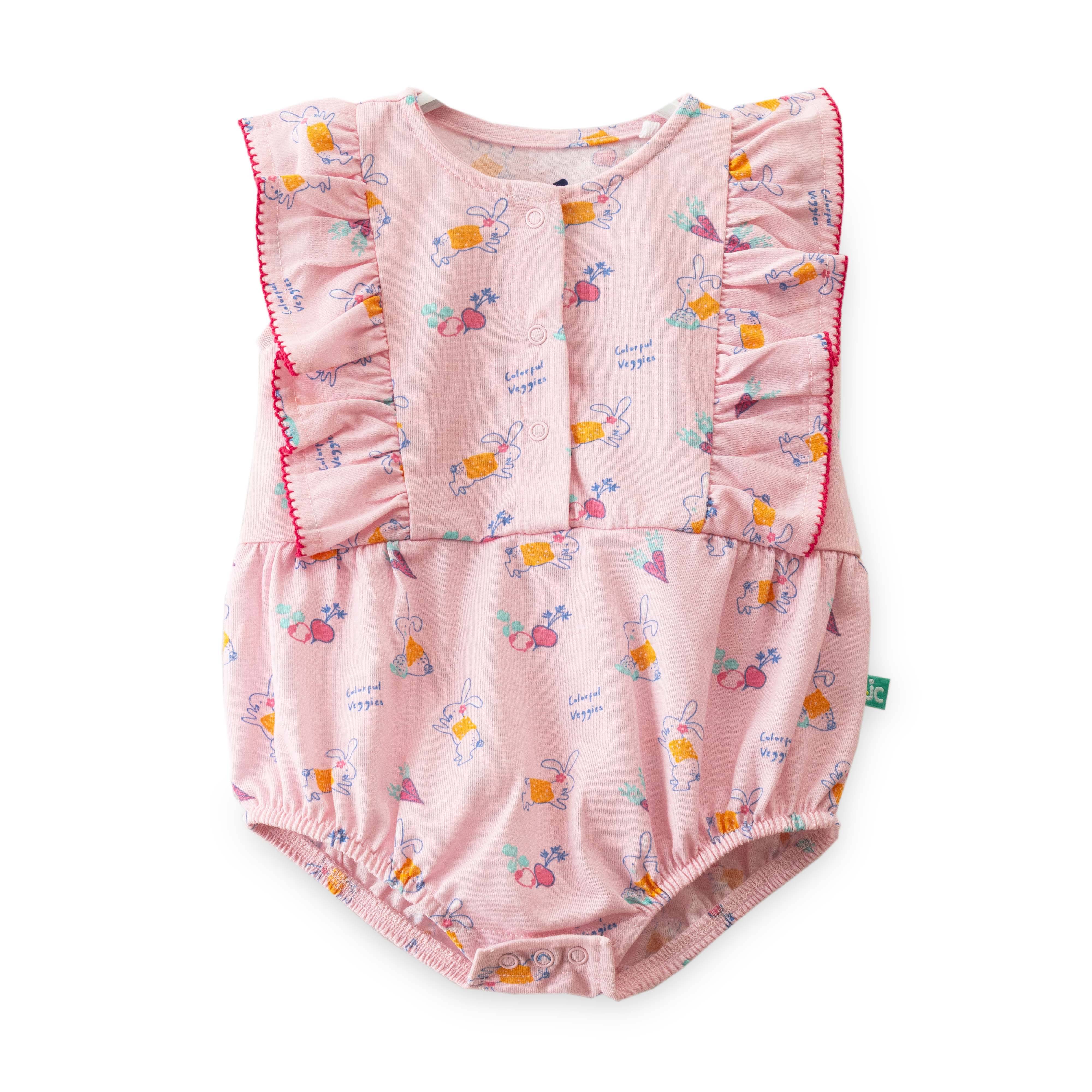 Juscubs Pack of 1 Baby Girls Cotton Bodysuit ( Pink )     			Juscubs Pack of 1 Baby Girls Cotton Bodysuit ( Pink )