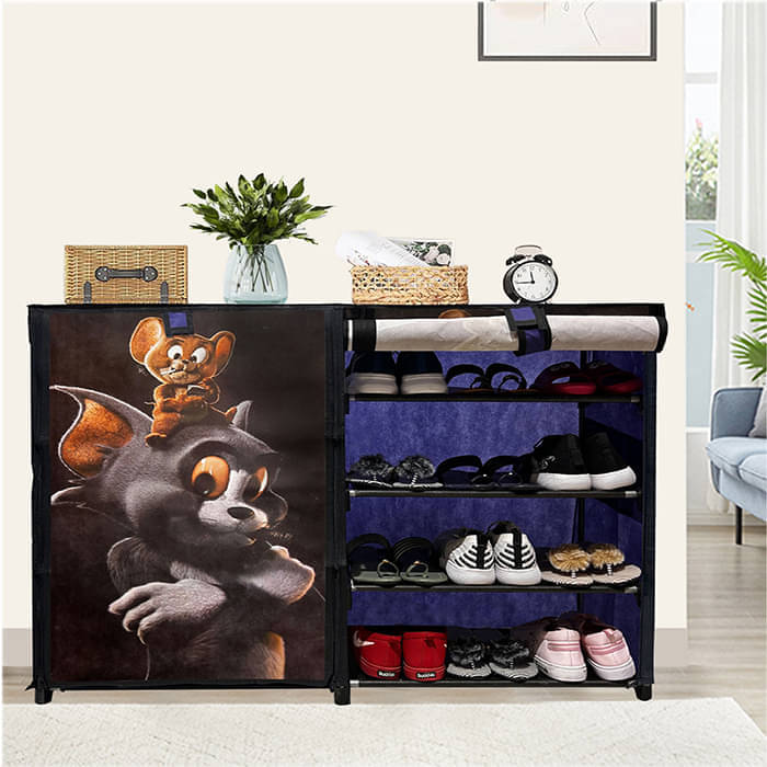 Konline Metal More Than 5 Tier Shoe Rack Blue Konline Metal More Than 5 Tier Shoe Rack Blue