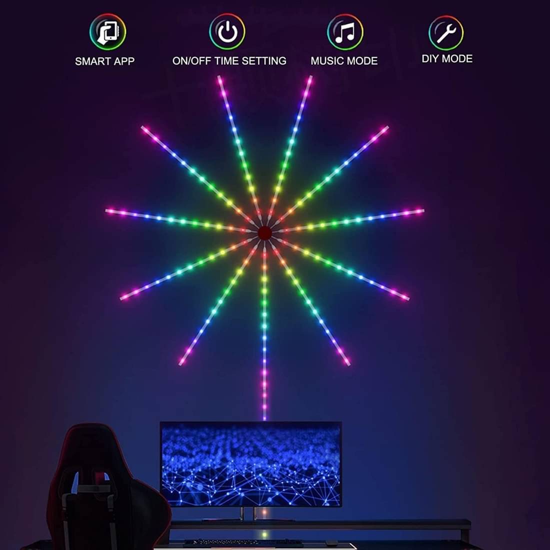 MIRADH Multicolor 2Mtr LED Strip ( Pack of 1 ) MIRADH Multicolor 2Mtr LED Strip ( Pack of 1 )