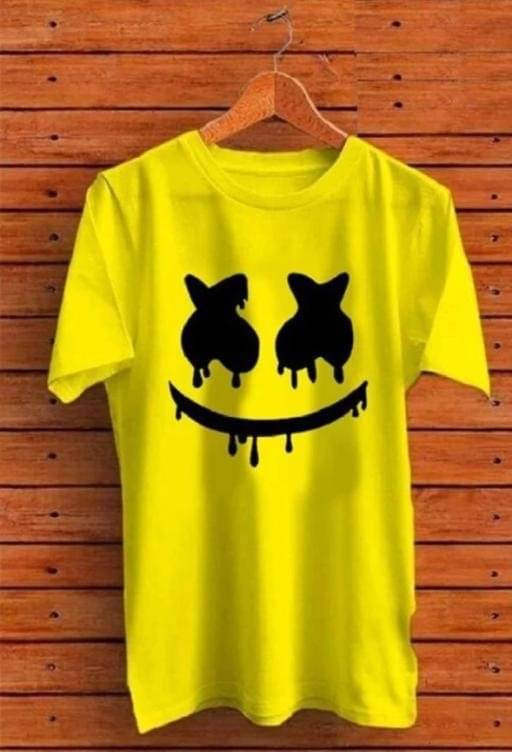     			MYOF Men Polyester Regular Fit Printed T-Shirt ( Yellow )