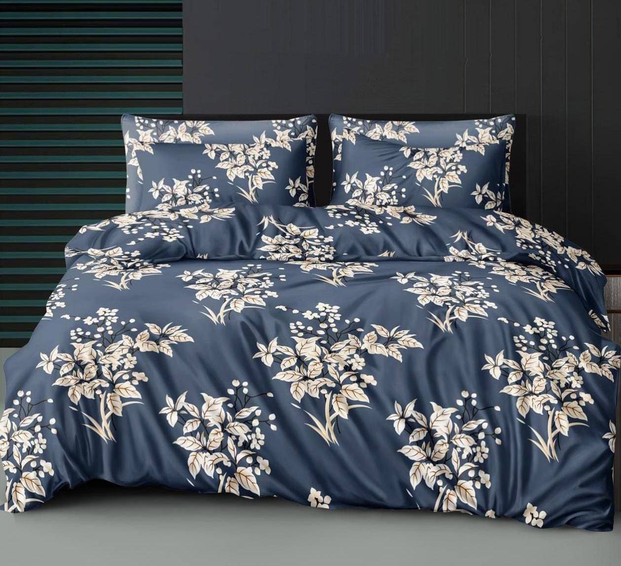 NeLeo Poly Cotton 1 Double King Bedsheet with 2 Pillow Covers ( Blue ) NeLeo Poly Cotton 1 Double King Bedsheet with 2 Pillow Covers ( Blue )