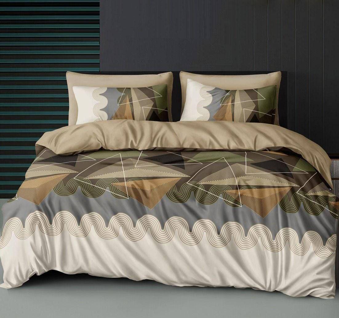     			NeLeo Poly Cotton 1 Double King Bedsheet with 2 Pillow Covers ( Multicolor )
