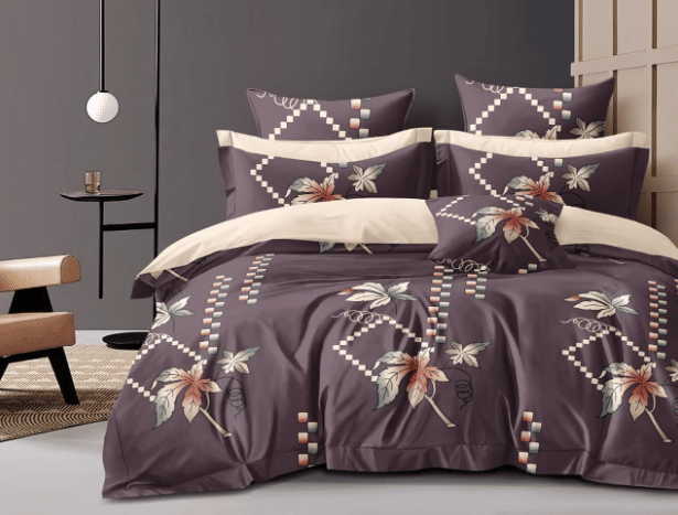     			NeLeo Poly Cotton 1 Double King Bedsheet with 2 Pillow Covers ( Maroon )