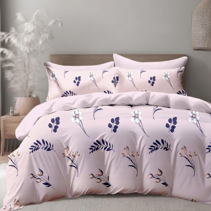 NeLeo Poly Cotton 1 Double Queen Bedsheet with 2 Pillow Covers ( Peach ) NeLeo Poly Cotton 1 Double Queen Bedsheet with 2 Pillow Covers ( Peach )
