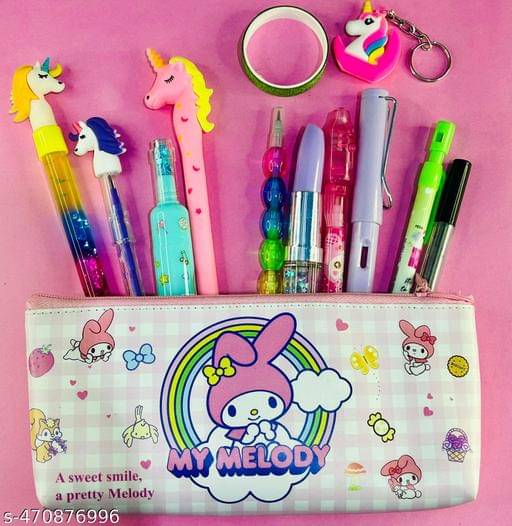 Pop it Pouch With stationery accessories ( Pack of 8) Pop it Pouch With stationery accessories ( Pack of 8)