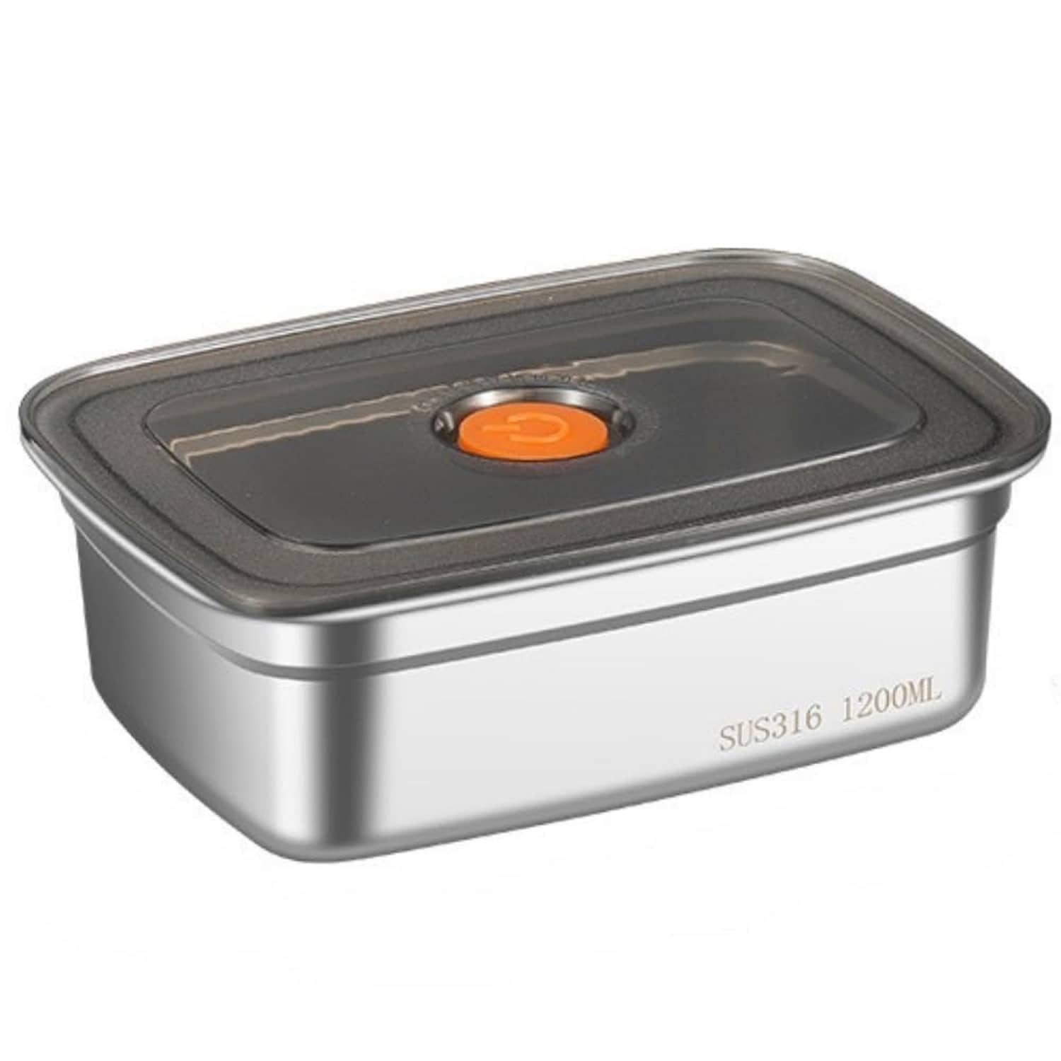RAVISTRA Fridge Storage box Steel Silver Food Container ( Set of 3 )
