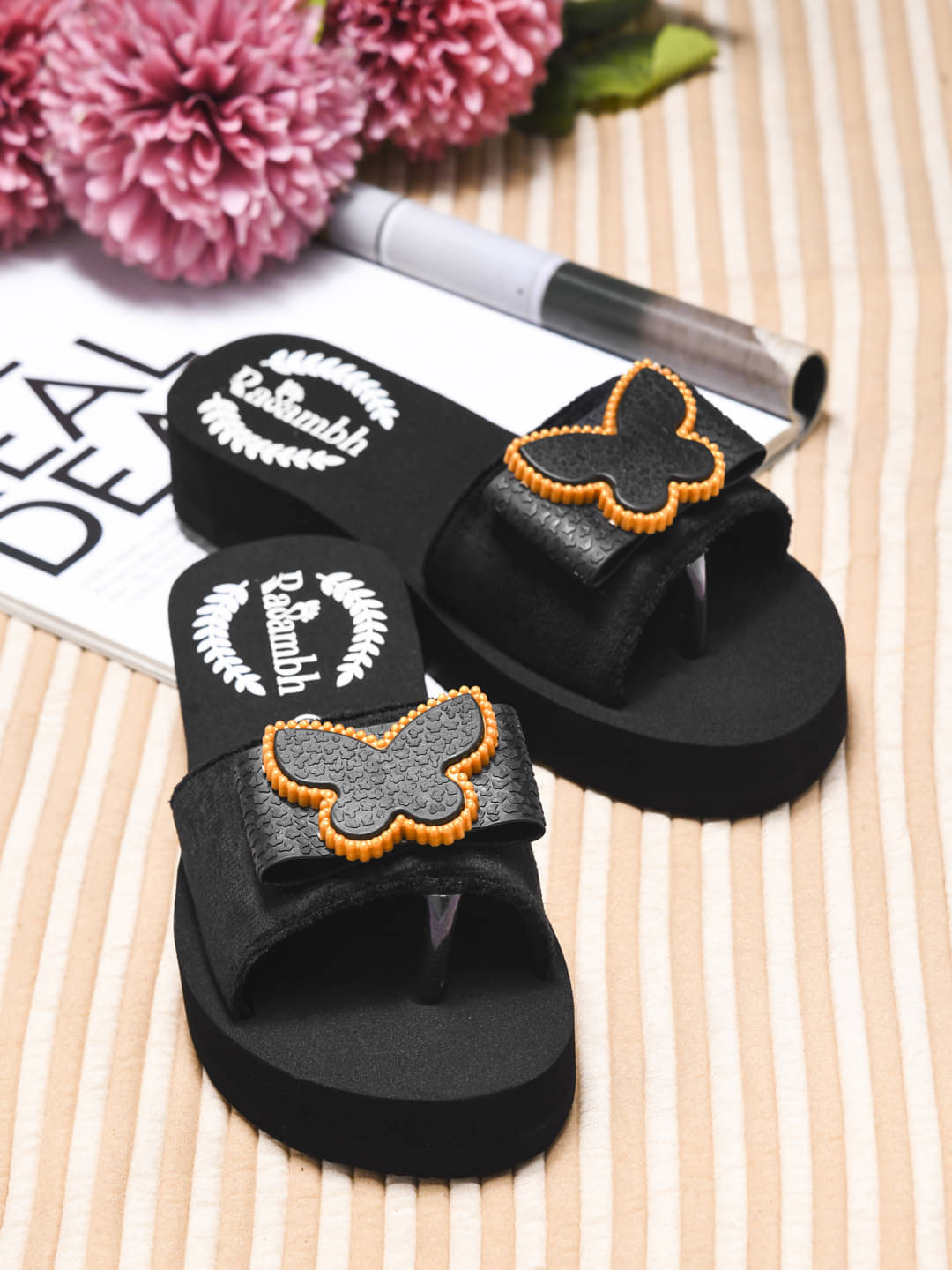     			Rasambh Black Women's Slide