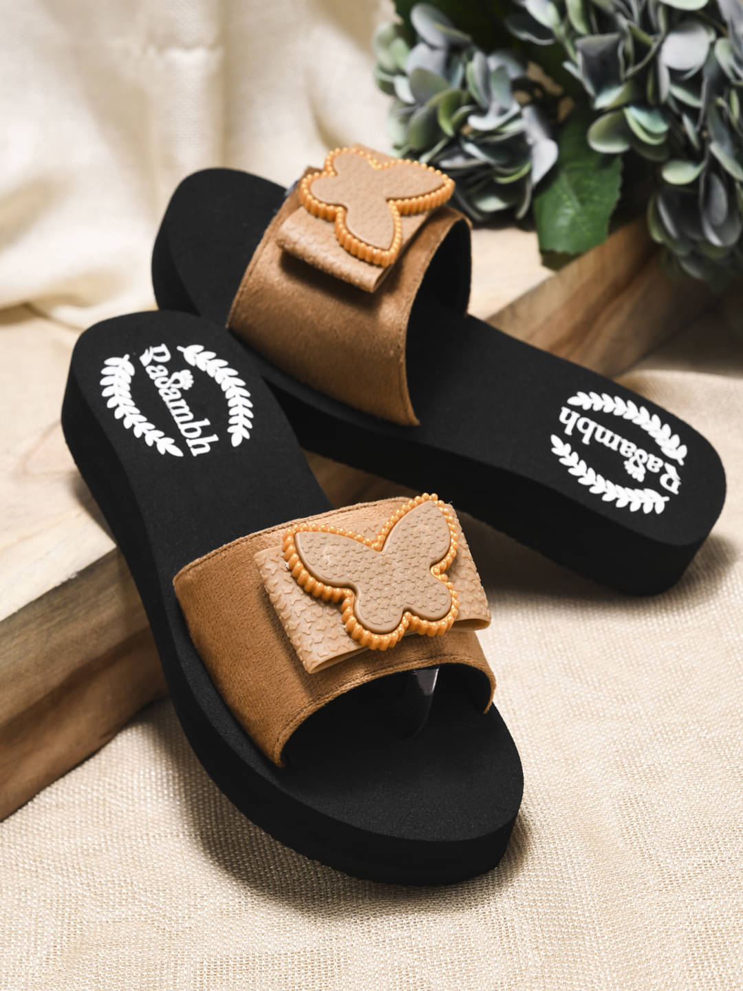     			Rasambh Tan Women's Slide