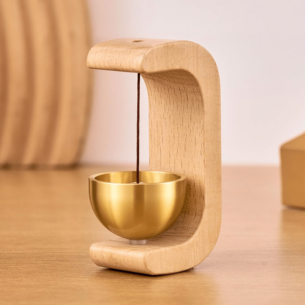     			SKYVILLA Wooden Magnetic Door Bell | Handcrafted Vintage Chime | Premium Brass Sound | Ideal for Home, Shop, Cafe & Interior Decor | Stylish Wooden Entry Bell | Lightcolour Only |