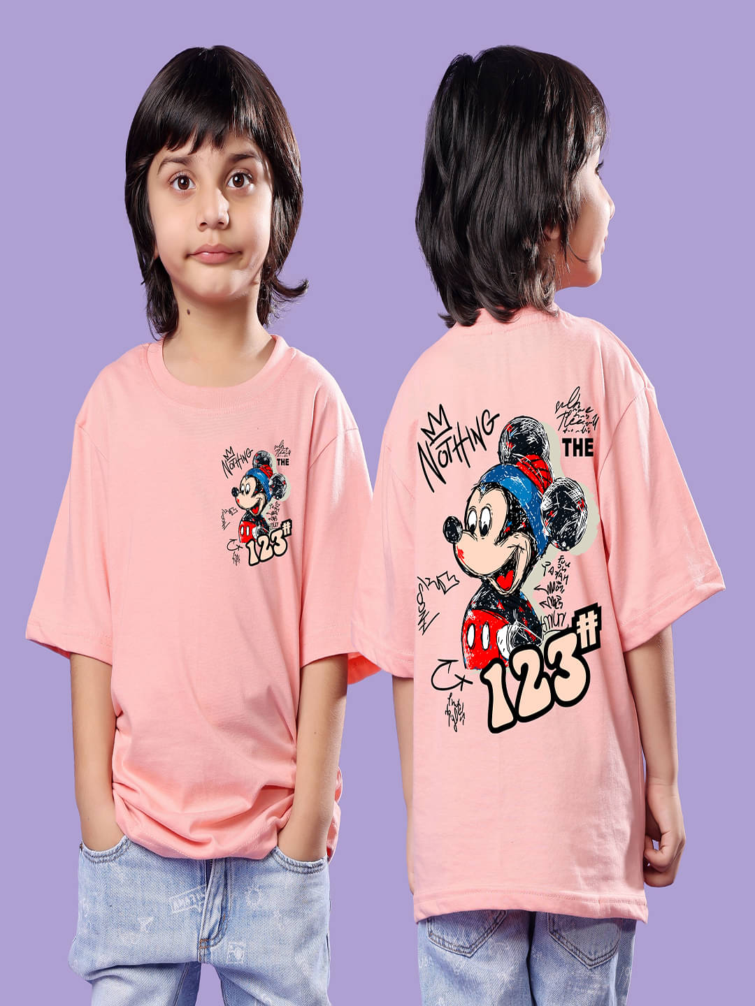     			SWIFTLY Pack of 1 Boys Cotton T-Shirt ( Peach )