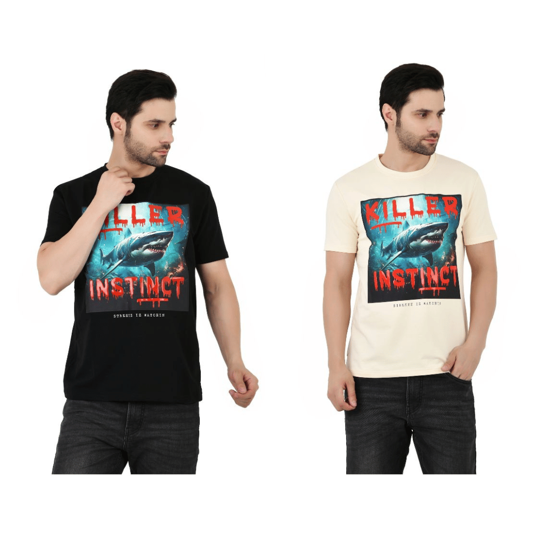     			Sageware Men Cotton Regular Fit Solid T-Shirt ( Multicolor )