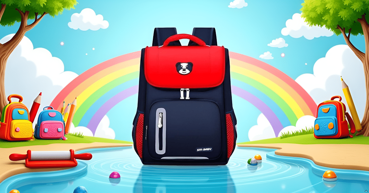     			Sageware Red Polyester Backpack For Kids