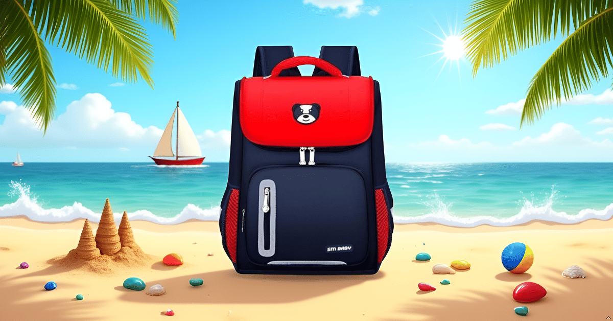     			Sageware Red Polyester Backpack For Kids