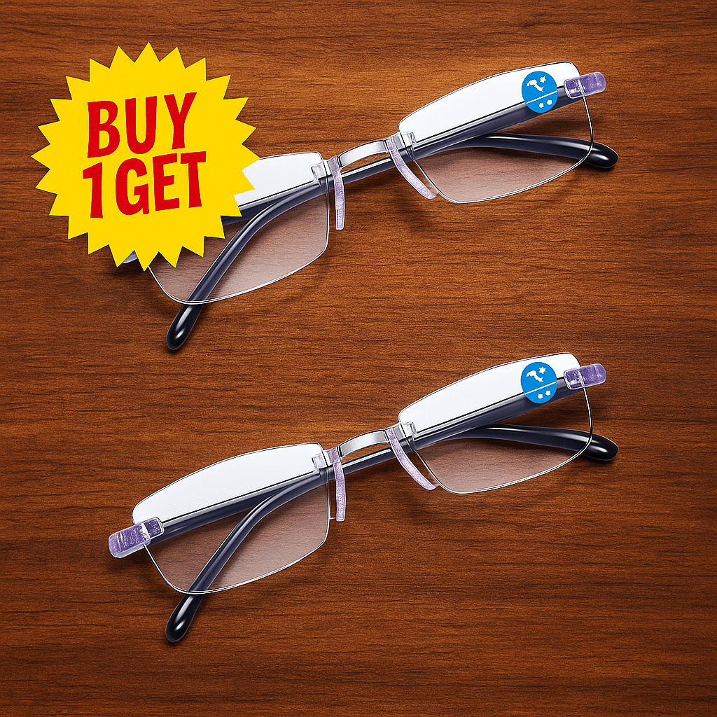     			THMT Square Rimless Reading Glasses