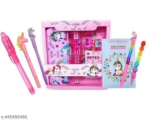 Unicorn Stationary Set Pack of 23 - Multicolour - 3 to 10 Years - Multi Color Unicorn Stationary Set Pack of 23 - Multicolour - 3 to 10 Years - Multi Color