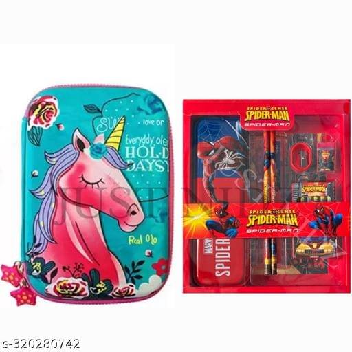     			Unicorn Stationery Set for Girls Return Gifts for Birthday Parties for Kids Unicorn Pouch with stationaery pop it Unicorn Sling Bag Pouch