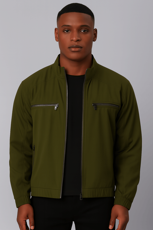 VOXATI Polyester Men's Windcheater Jacket - Olive ( Pack of 1 ) VOXATI Polyester Men's Windcheater Jacket - Olive ( Pack of 1 )