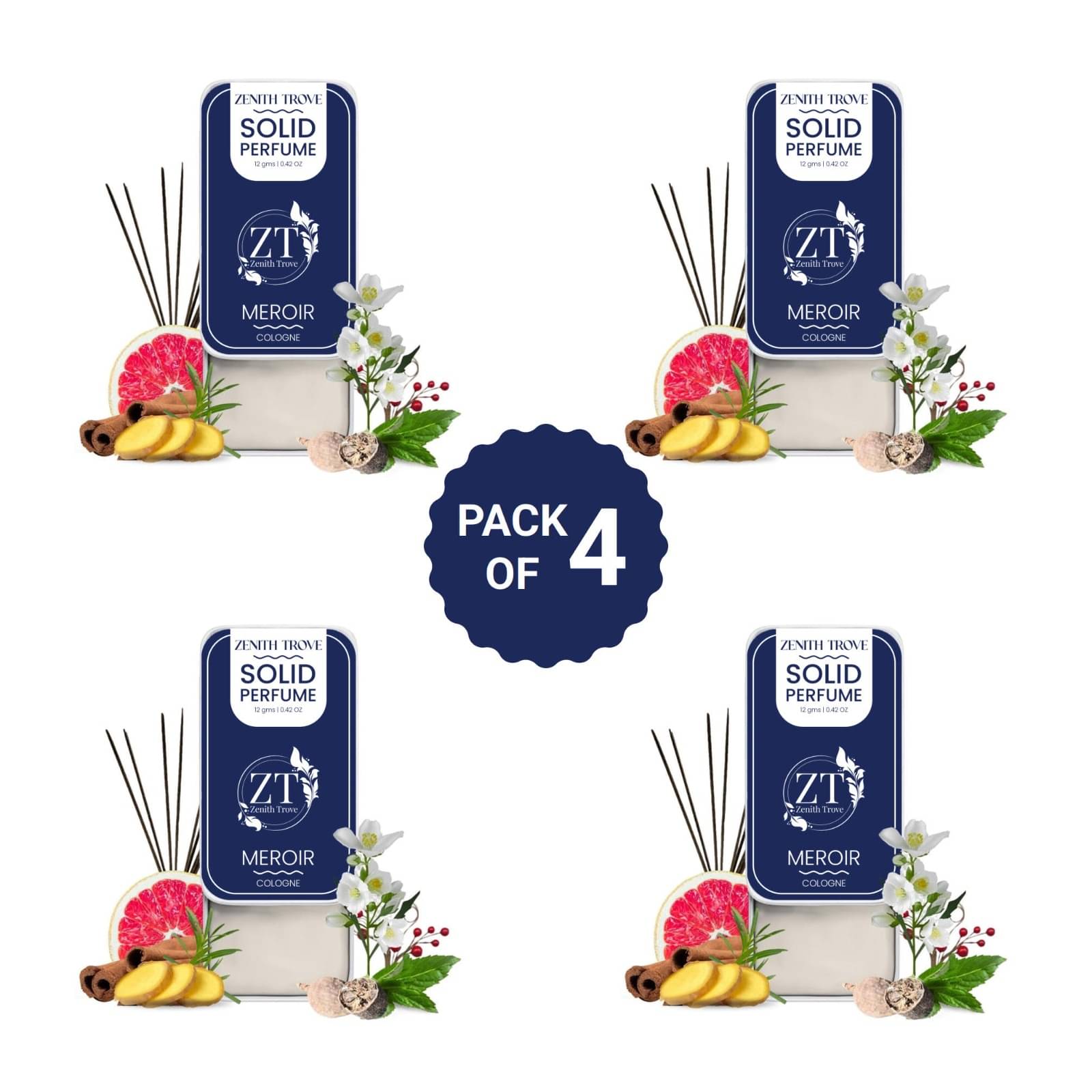 Zenith Trove Eau De Cologne (EDC) Fresh Mild -Fragrance For Unisex ( Pack of 4 ) Zenith Trove Eau De Cologne (EDC) Fresh Mild -Fragrance For Unisex ( Pack of 4 )