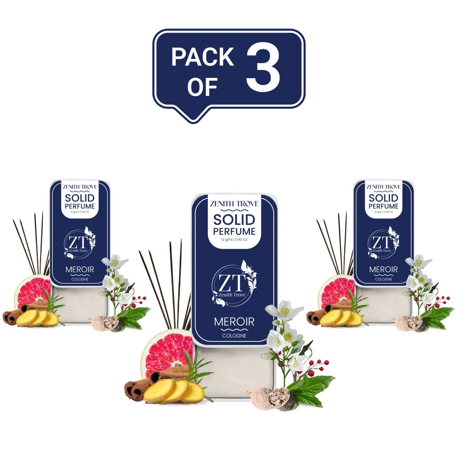     			Zenith Trove Eau De Cologne (EDC) Fresh Mild -Fragrance For Unisex ( Pack of 3 )