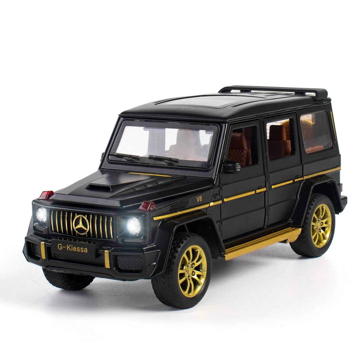 1:32 AG Mrcedes-Bnz G63 Alloy Sports Alloy Metal Pull Back Die-cast Car Model Pull Back car Super Openable Doors Sound and Light Doors & Light Music Boys Toys for Kids 【Colors as Per Stock】 1:32 AG Mrcedes-Bnz G63 Alloy Sports Alloy Metal Pull Back Die-cast Car Model Pull Back car Super Openable Doors Sound and Light Doors & Light Music Boys Toys for Kids 【Colors as Per Stock】
