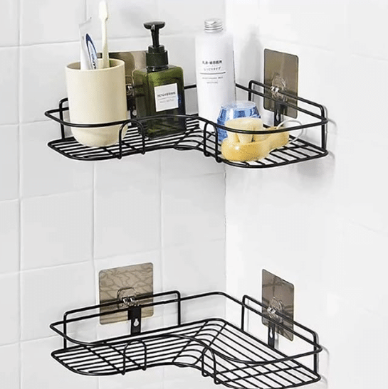     			2 pis combo of the Self-Adhesive Metal Bathroom Corner Rack Storage Shelves Bathroom Shelf/Shelves Corner