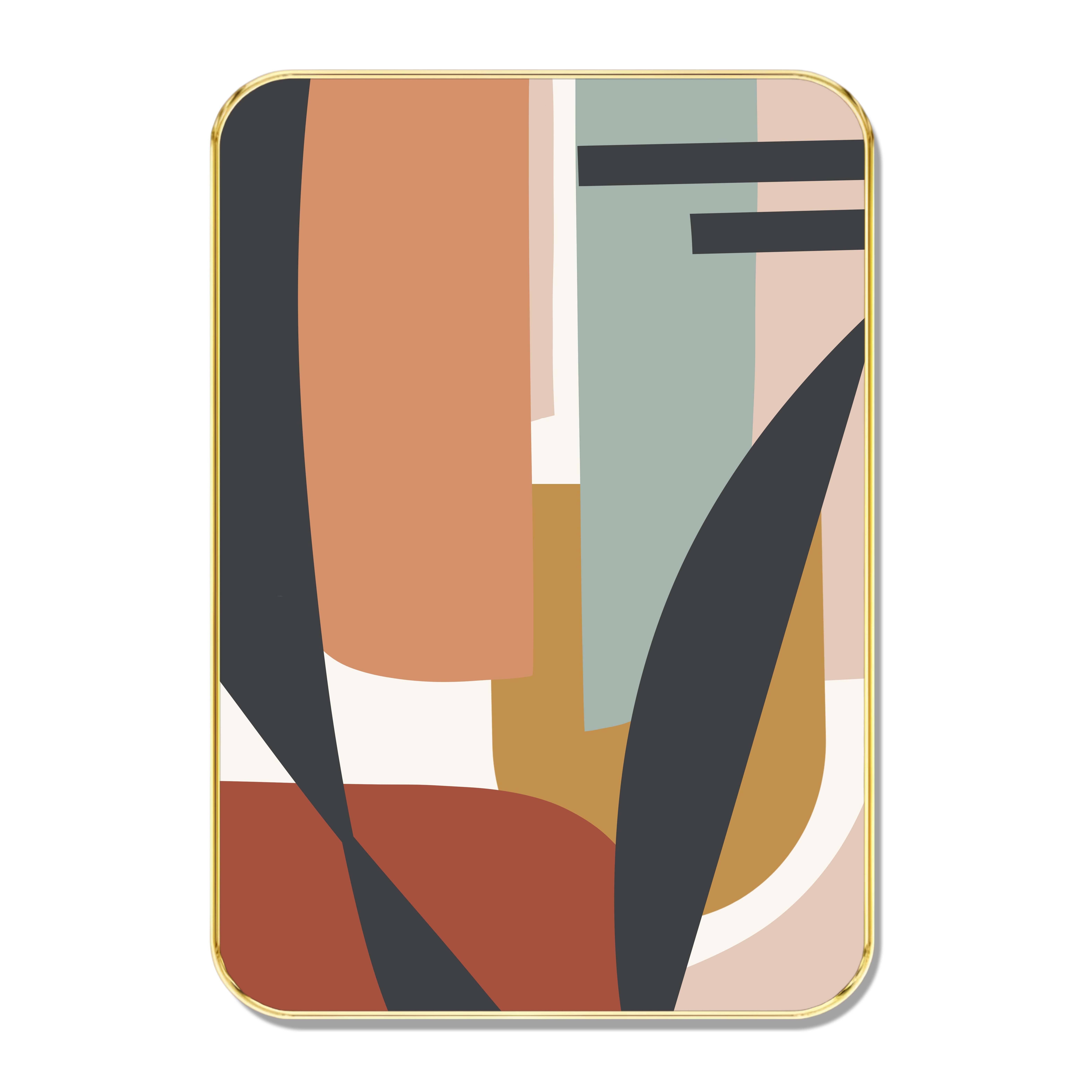 Abstract Color Block Wall Art – Bold Mid-Century Modern Framed Painting with Geometric Design for Living Room, Bedroom & Office – Decorative Gold Frame Wall Decor Abstract Color Block Wall Art – Bold Mid-Century Modern Framed Painting with Geometric Design for Living Room, Bedroom & Office – Decorative Gold Frame Wall Decor