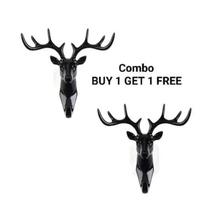     			BLUST & FAMME Black Plastic Key Holder - Pack of 2