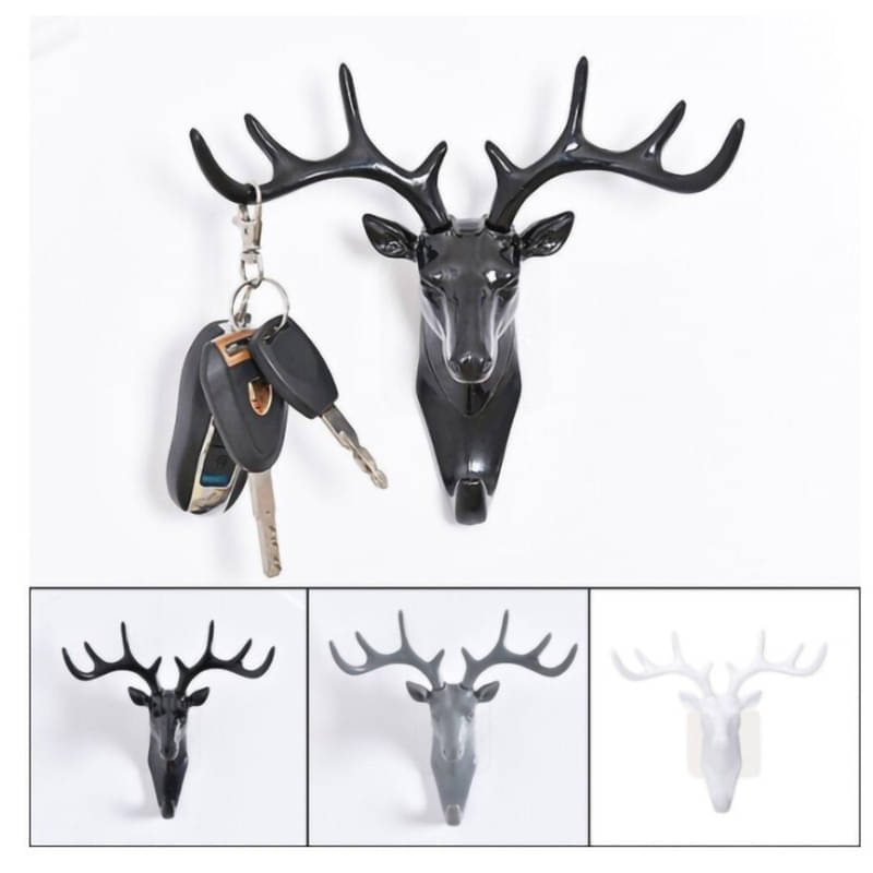    			BLUST & FAMME Black Plastic Key Holder - Pack of 1