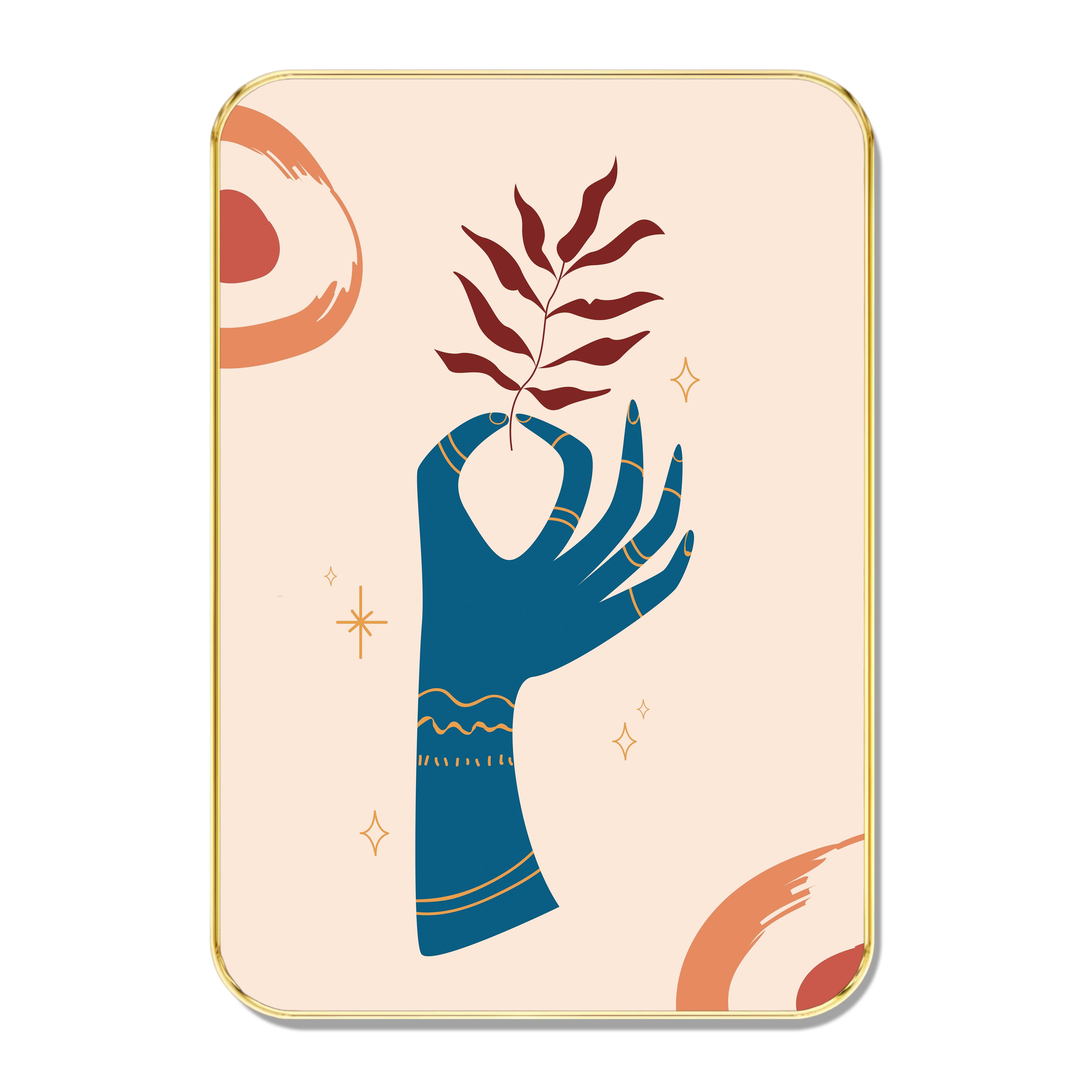 Boho Hand & Leaf Wall Art – Minimalist Framed Painting for Modern Home Decor | Abstract Spiritual Design     			Boho Hand & Leaf Wall Art – Minimalist Framed Painting for Modern Home Decor | Abstract Spiritual Design
