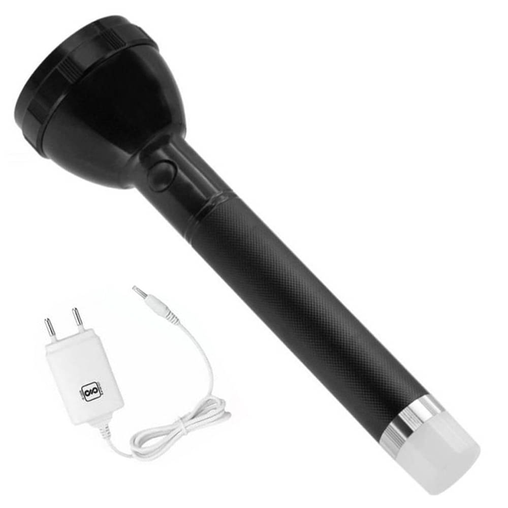    			CRS - 10W Rechargeable Flashlight Torch ( Pack of 1 )