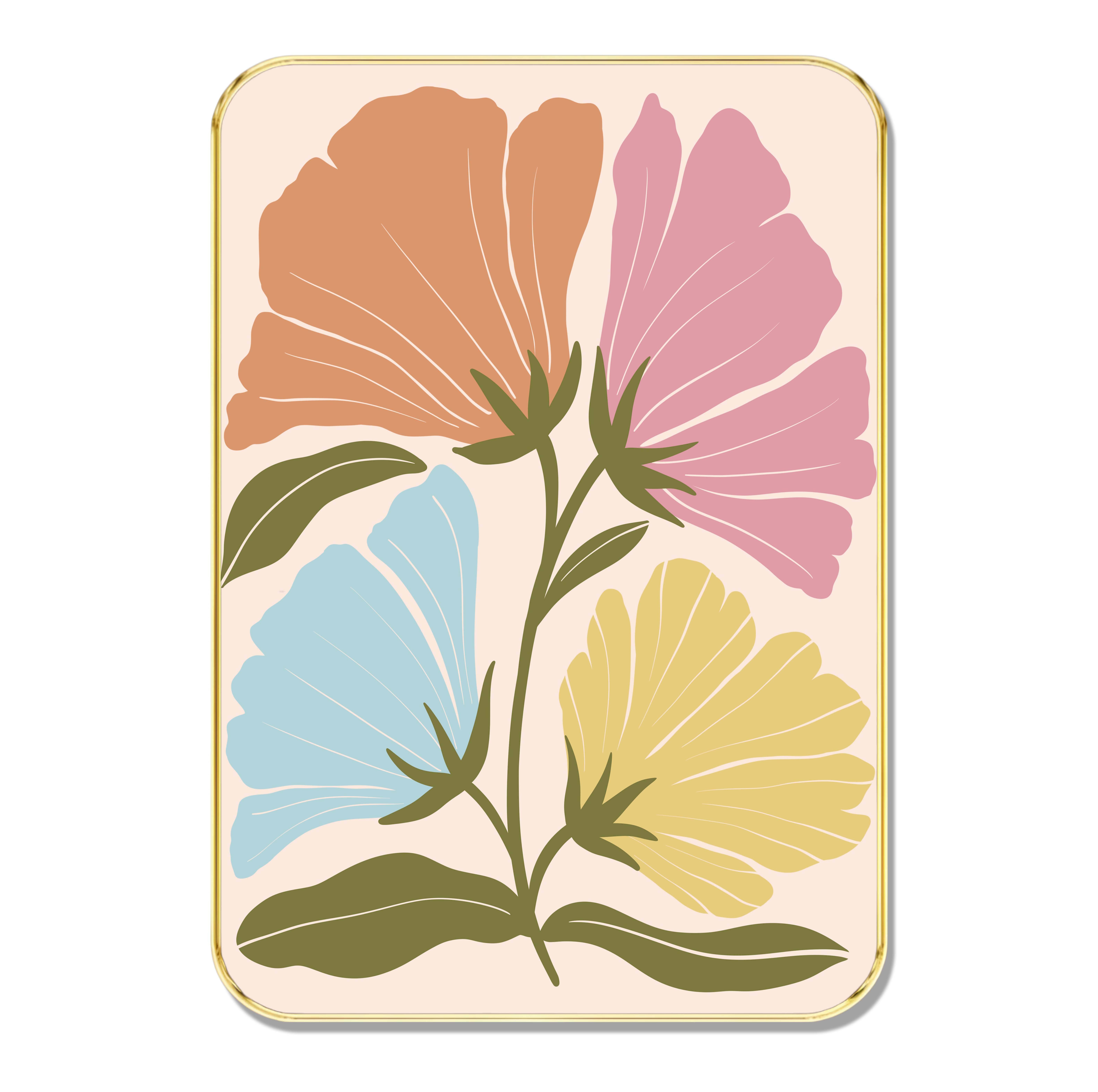 Colorful Floral Wall Art | Modern Botanical Illustration Framed Painting | Multi-Color Flower Artwork for Living Room, Bedroom, Office | Contemporary Wall Decor Colorful Floral Wall Art | Modern Botanical Illustration Framed Painting | Multi-Color Flower Artwork for Living Room, Bedroom, Office | Contemporary Wall Decor