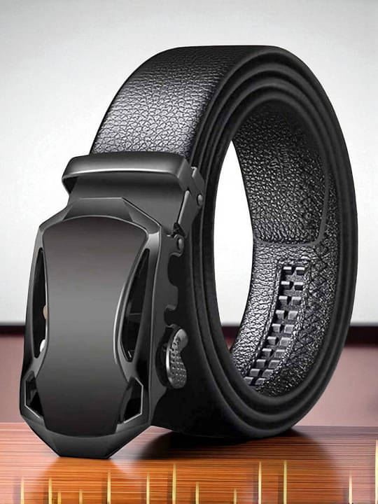     			Generic - Black PU Men's Formal Belt ( Pack of 1 )