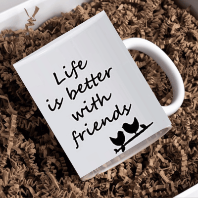     			InShreys BEST FRIEND EVER Graphic Ceramic Coffee Mug 330 mL ( Pack of 1 )