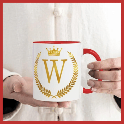 InShreys Monogram W Premium Graphic Ceramic Coffee Mug 330 mL ( Pack of 1 ) InShreys Monogram W Premium Graphic Ceramic Coffee Mug 330 mL ( Pack of 1 )