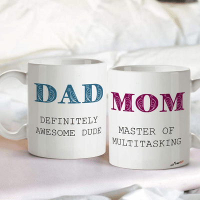     			InShreys Mummy & Papa Graphic Ceramic Coffee Mug 330 mL ( Pack of 2 )