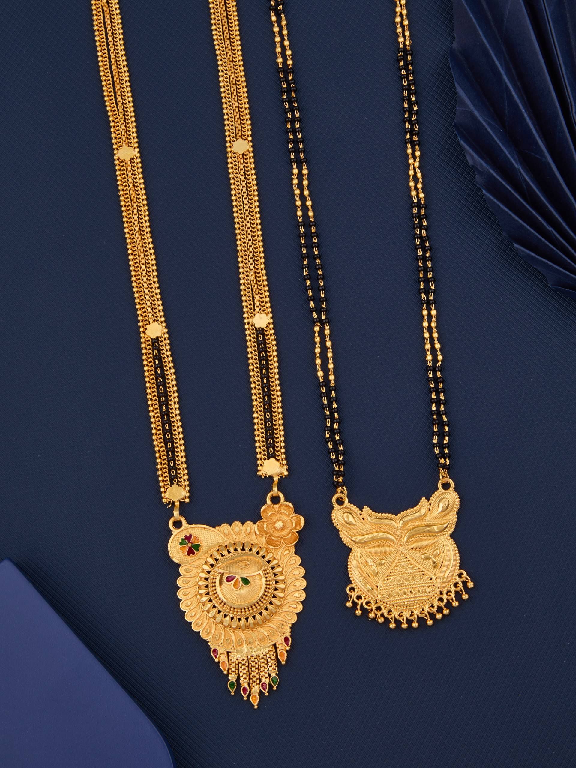 KIEICE Golden Mangalsutra Set ( Pack of 2 ) KIEICE Golden Mangalsutra Set ( Pack of 2 )