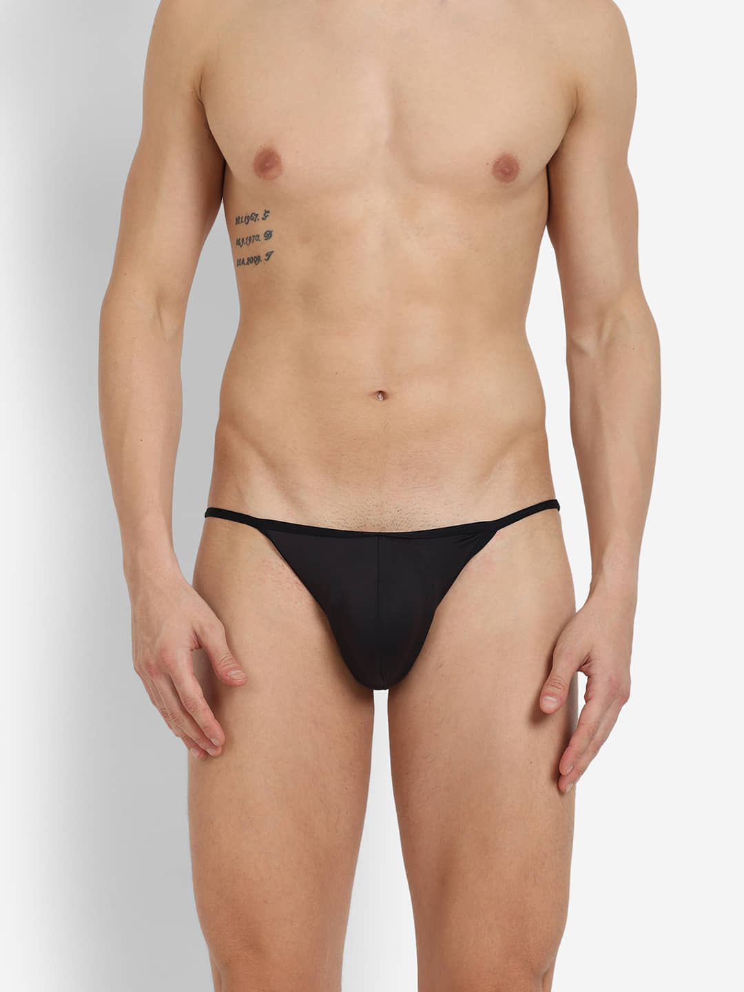 La Intimo Pack of 1 Polyester Briefs For Men's ( Black )