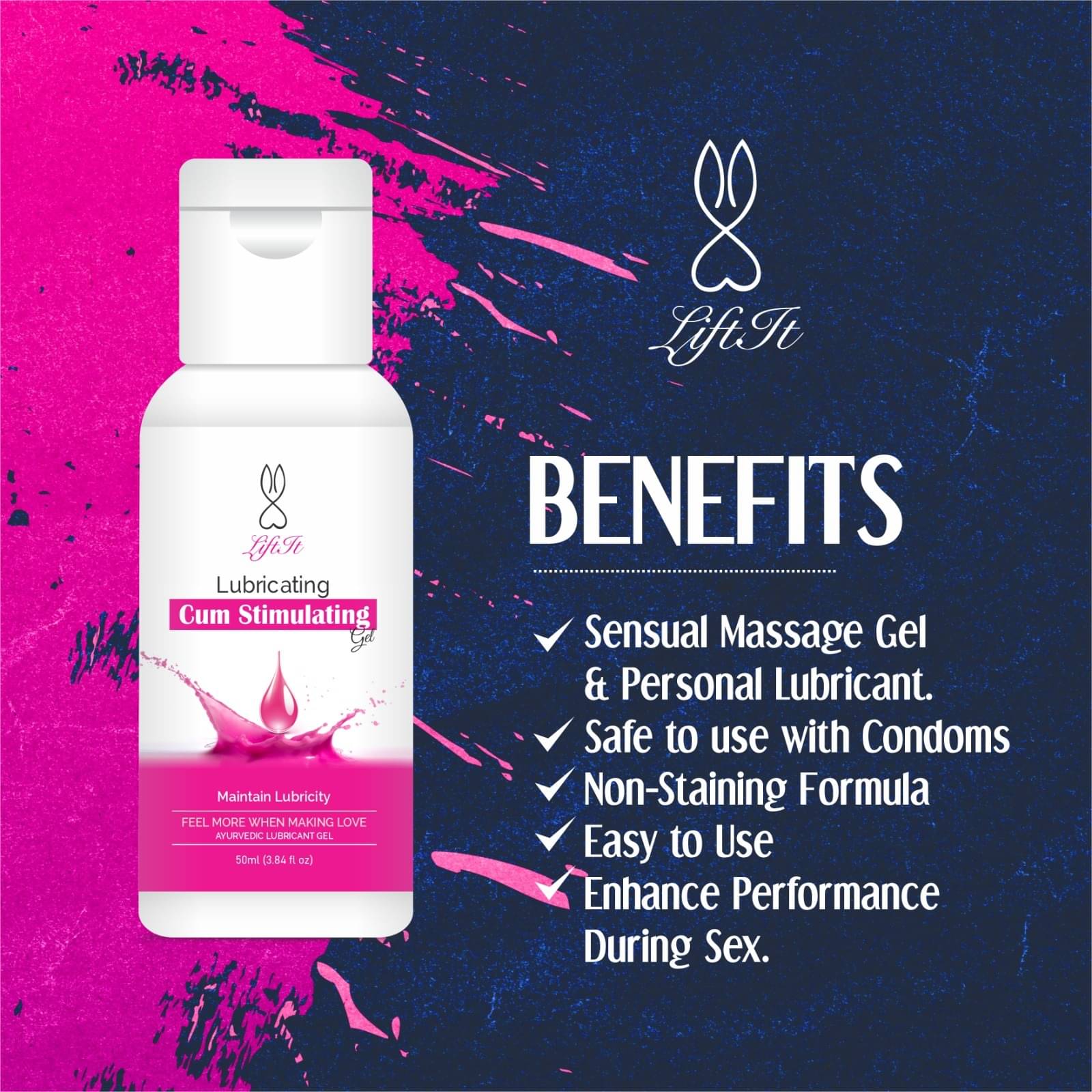 Liftit Sensual & Intimate Lubricant for Men & Women 50ML Liftit Sensual & Intimate Lubricant for Men & Women 50ML