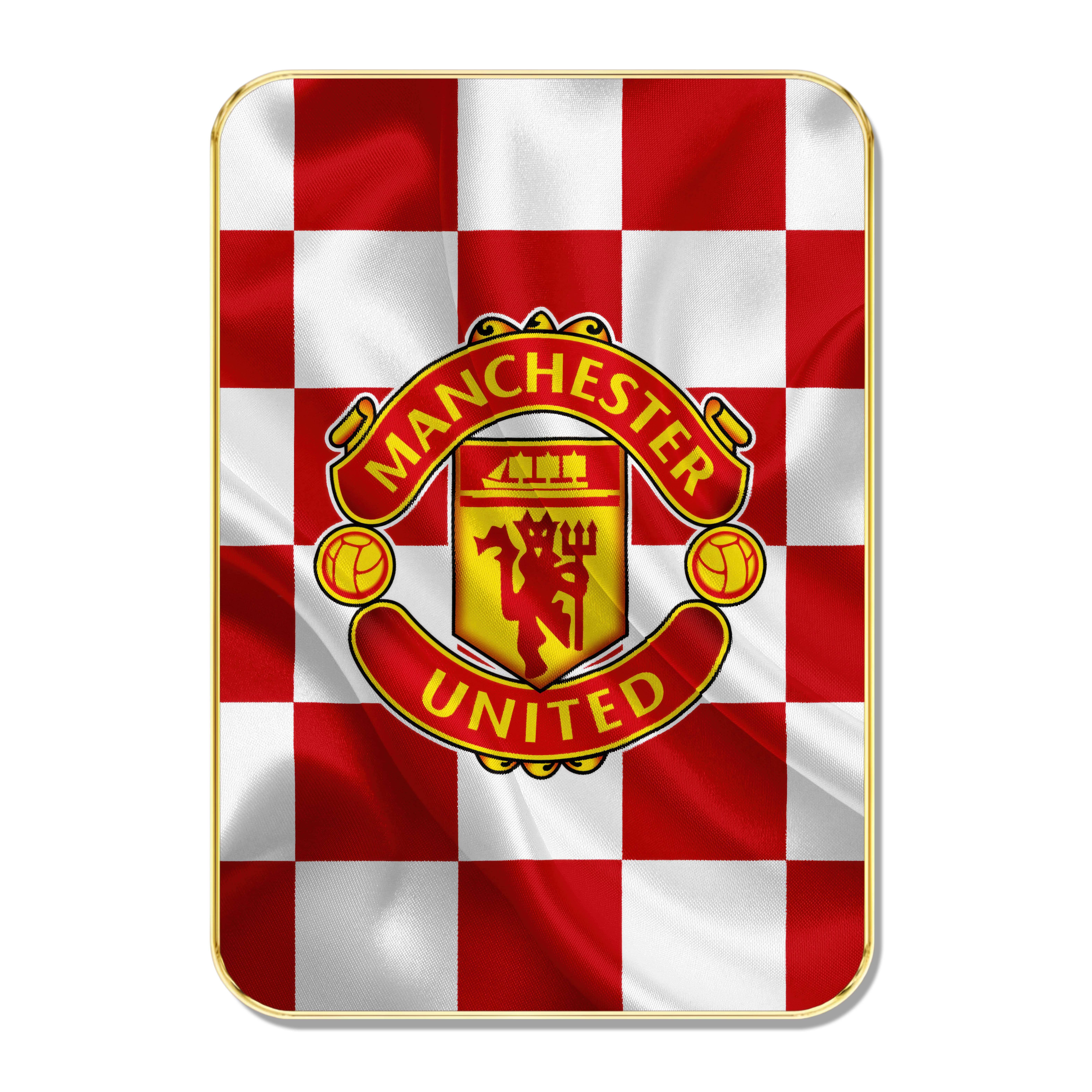 Manchester United FC Wall Art | Red & White Checkerboard Painting with Iconic Club Crest | Premium Framed Football Decor     			Manchester United FC Wall Art | Red & White Checkerboard Painting with Iconic Club Crest | Premium Framed Football Decor