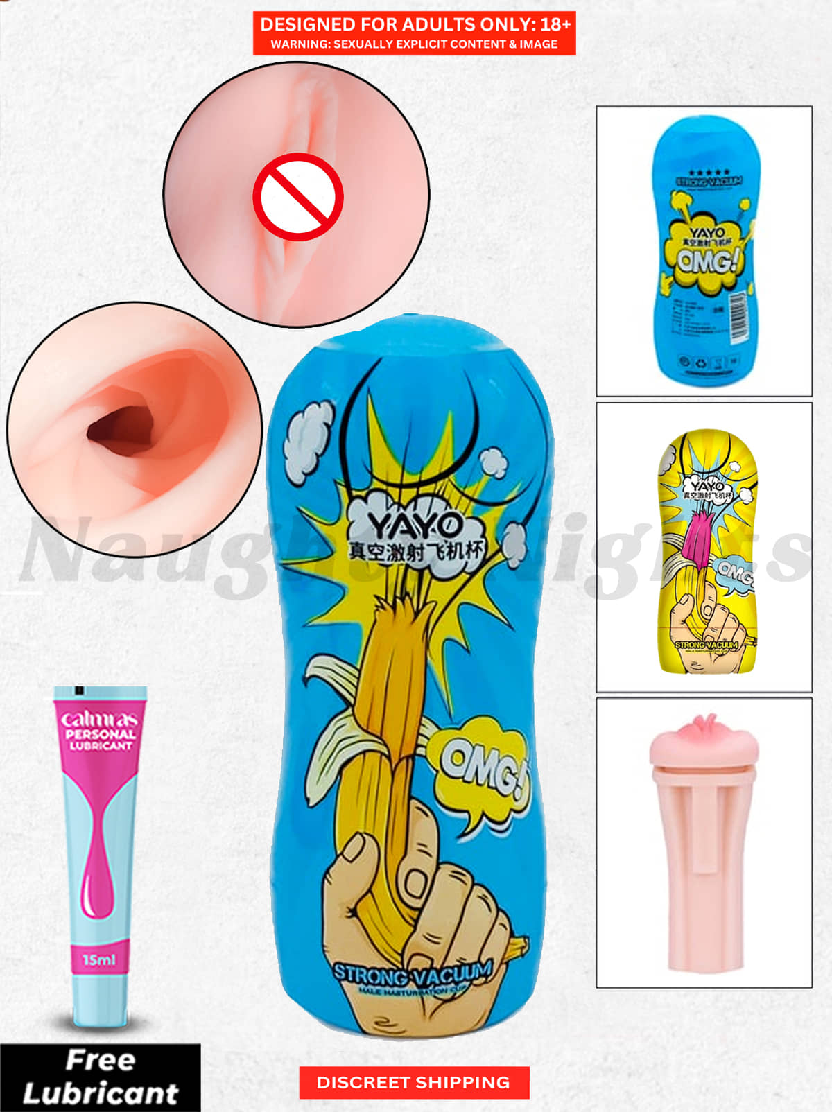 Masturbator with Realistic Feel- Blowjob Male Stroker Secret Masturbator For Men | Reusable and Best Quality & Smooth Silicone Material Secret Masturbator for Men