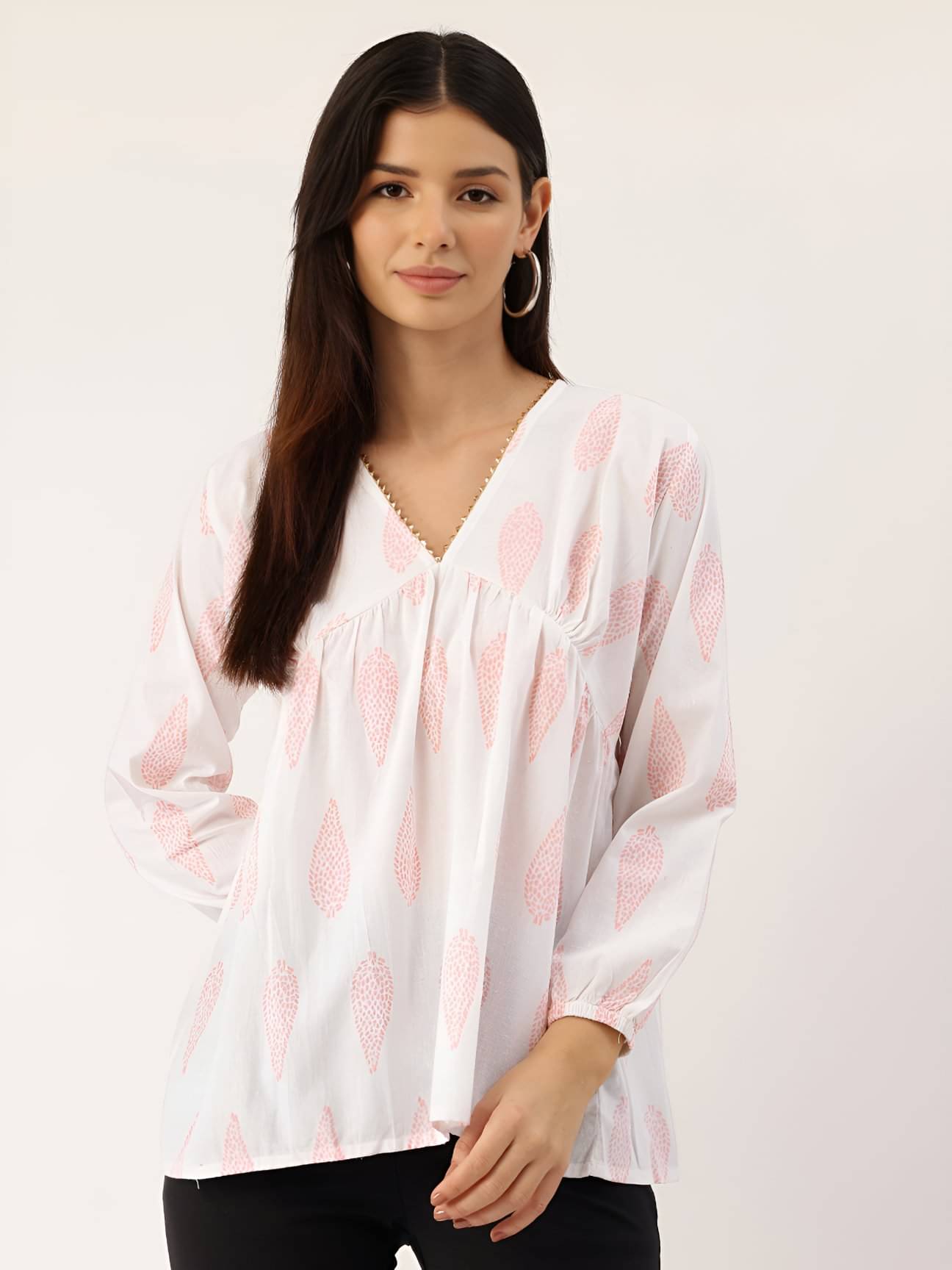 Rangun Women's Rayon Regular Top ( White ) Rangun Women's Rayon Regular Top ( White )