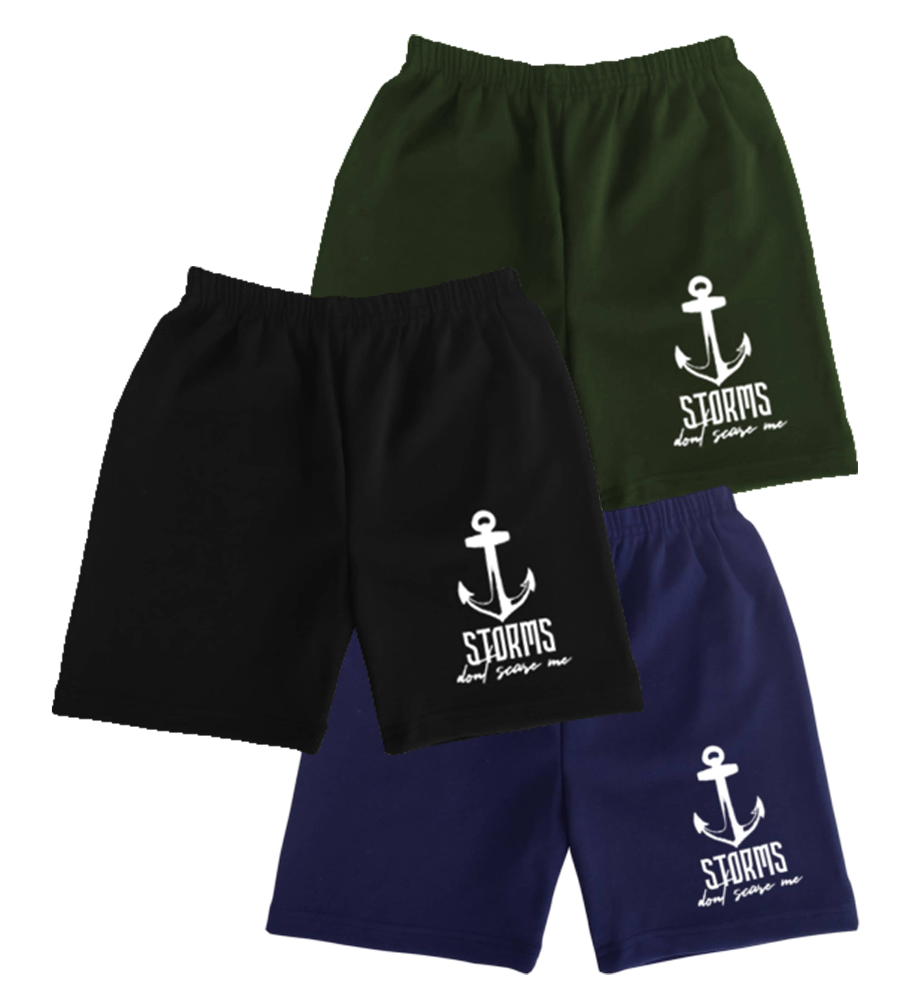    			RazcalJack Pack of 3 Polyester Shorts For Boys ( Multicolor 2 )