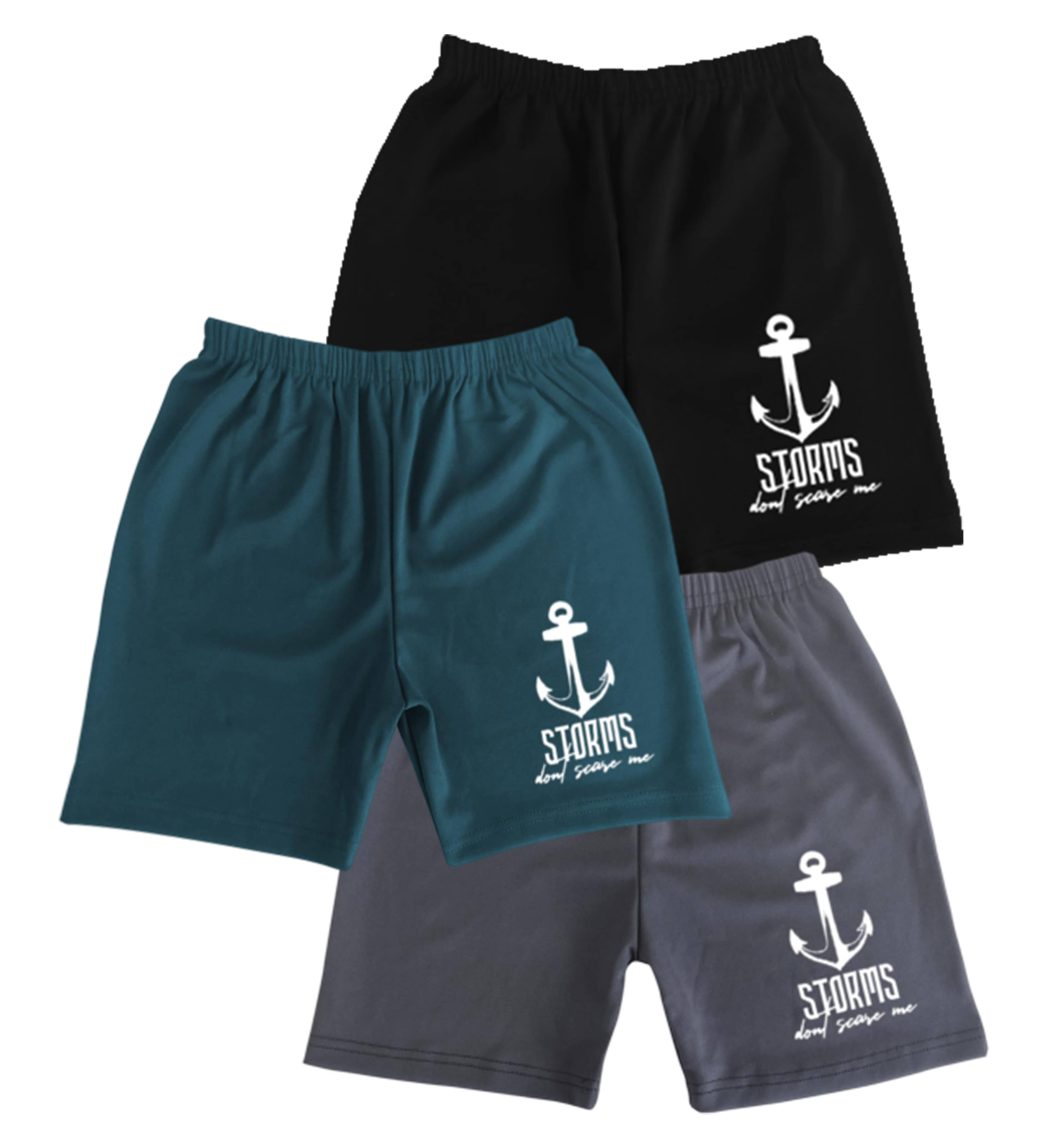     			RazcalJack Pack of 3 Polyester Shorts For Boys ( Multicolor 5 )