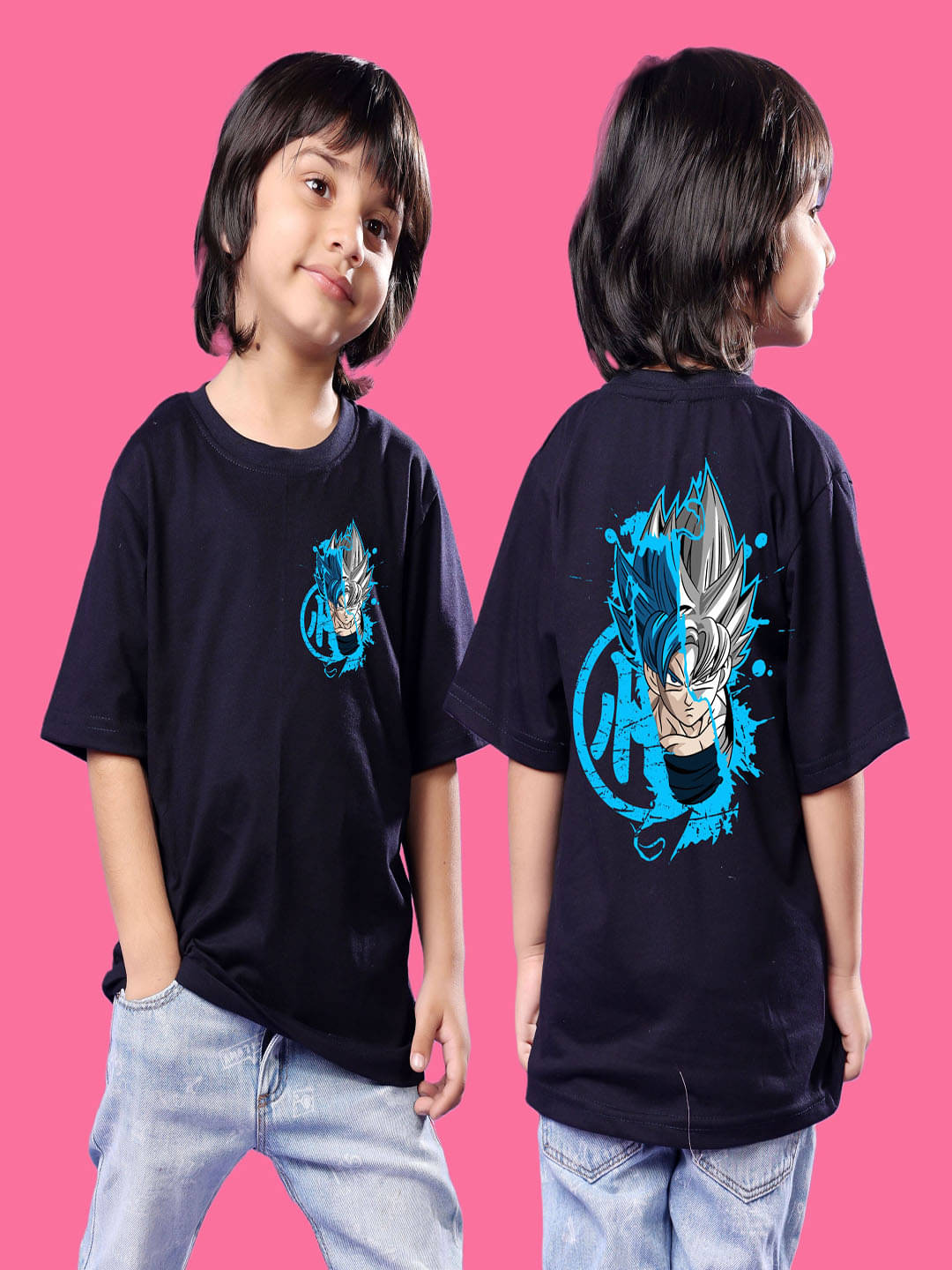     			SWIFTLY Pack of 1 Boys Cotton T-Shirt ( Navy )